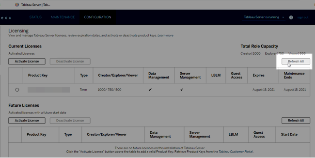 utdalls tableau product key