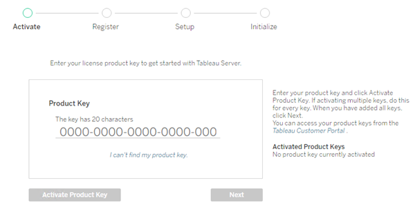 how to get product key for tableau if university student login