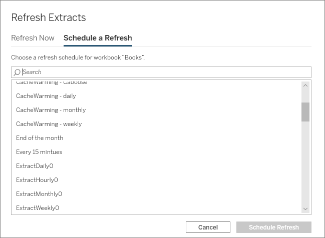 tableau reader refresh data