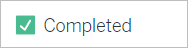 A green checkmark appears next to the word "Completed."