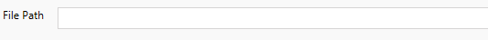 A text field labeled "File Path."