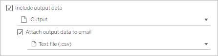The check box to include the data source as an attachement when publishing flow output as a file or to a database table.