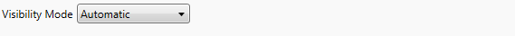 A visibility mode dropdown menu with "Automatic" chosen.