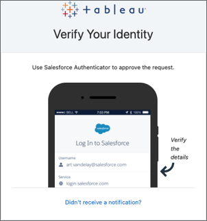 A mobile phone displays a Salesforce login that uses an authenticator app.