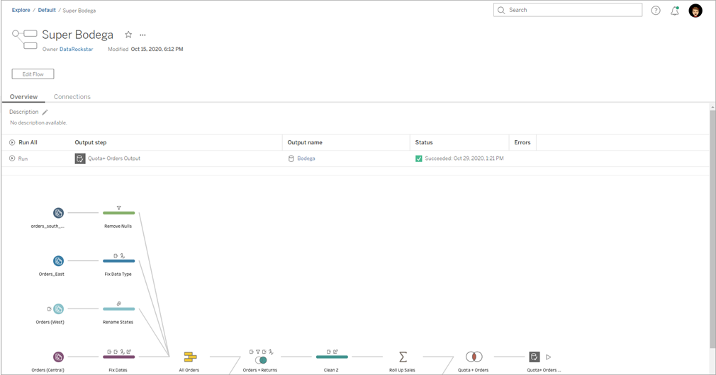 Tableau Prep 連線。