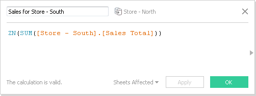 Una fórmula para calcular las ventas totales de una tienda.