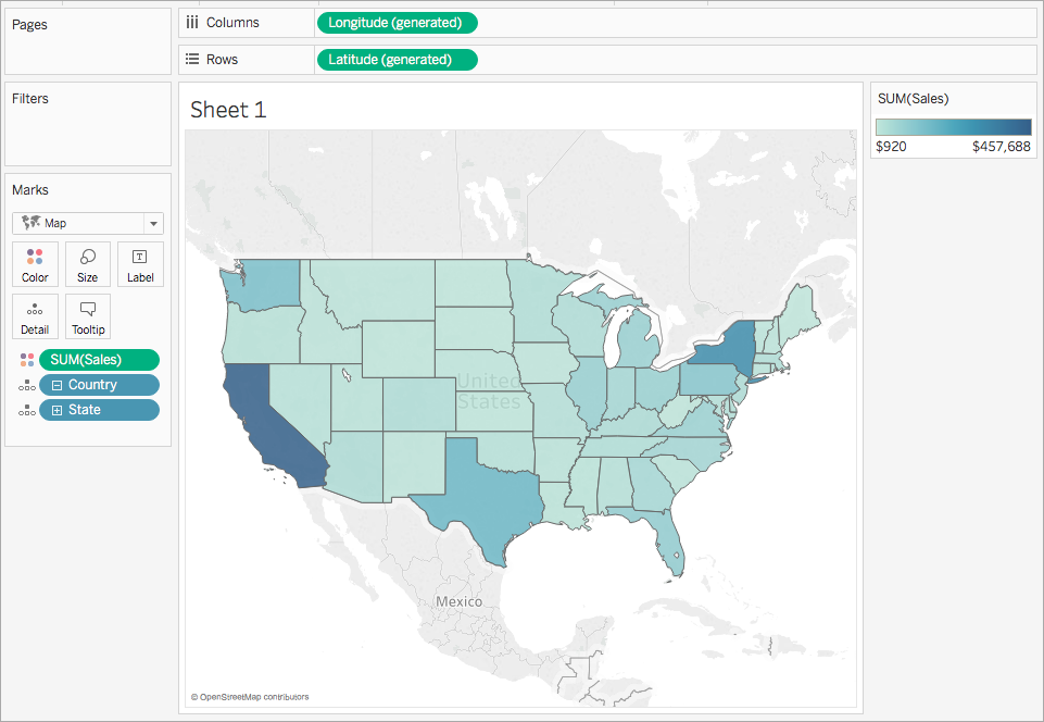 Un mapa sencillo y completo de los Estados Unidos.