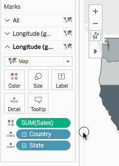 Mettre en forme les couleurs sur une carte à axe double.