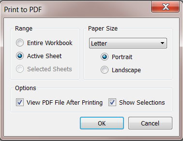 “打印为 PDF”对话框。