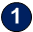 A blue circle with a white number 1 in the center.