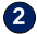 A blue circle with a white number 2 in the center.