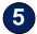 A blue circle with a white number 5 in the center.