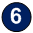 A blue circle with a white number 6 in the center.