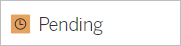 Job Queued icon indicating a longer queue time than previous runs.