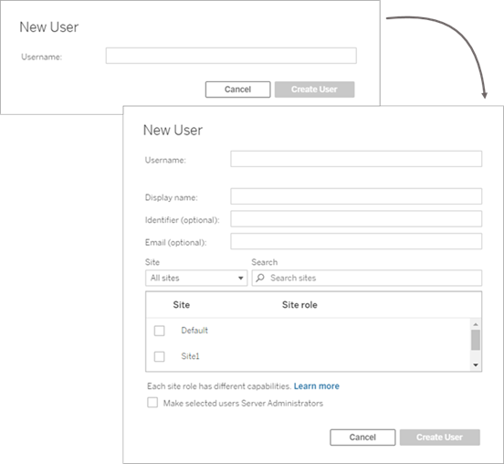 “添加新用户”对话框。