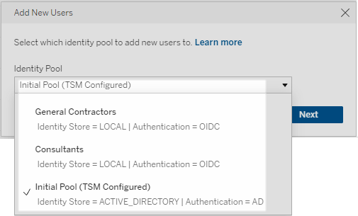 从初始池中添加新用户。